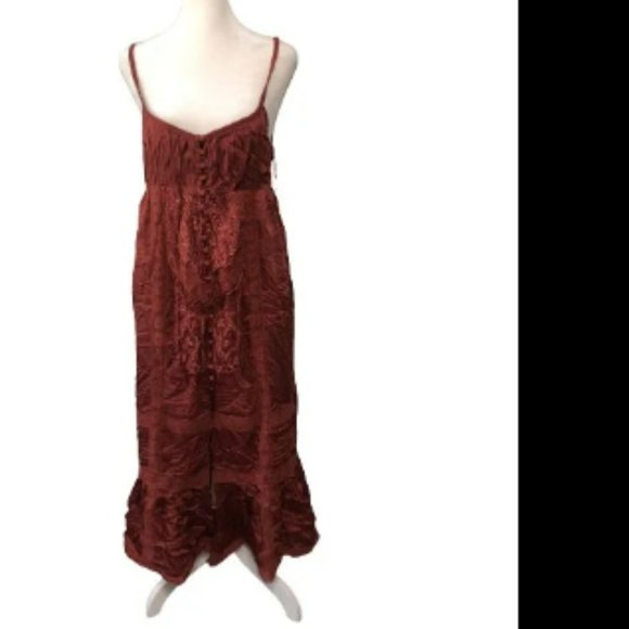 Urban Outfitters Dresses & Skirts - Urban Outfitters Kimchi Blue Lisbon Satin Midi Dress Sz M